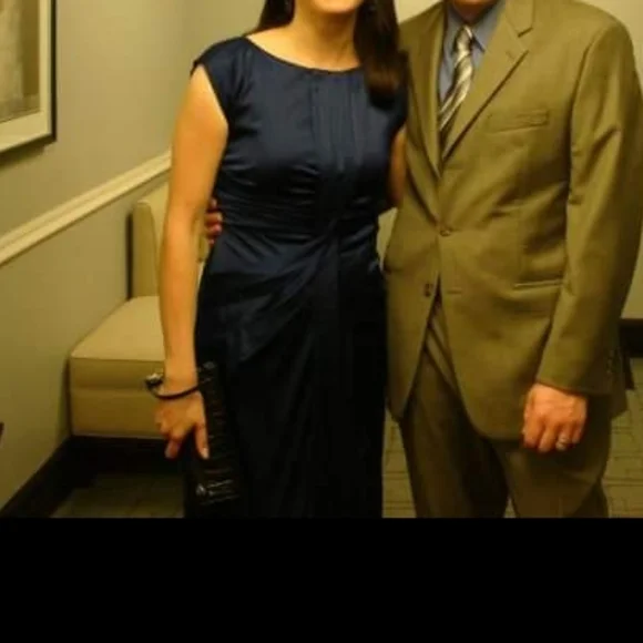 Suzi Chin For Maggy Boutique Silk Lined Dress, size 6 - Picture 5 of 7